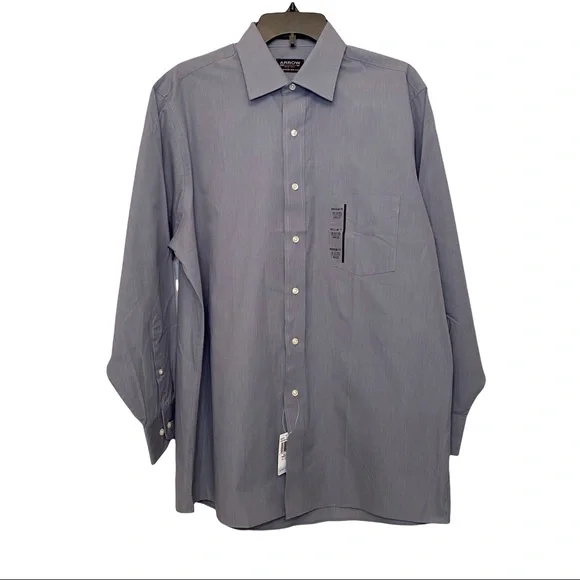 Arrow | Shirts | Mens Gray Arrow Long Sleeve Regular Fit Dress Shirt |  Poshmark